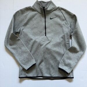 Nike Men's Dri Fit 1/2 Zip Fleece Grey Small